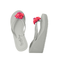 Thumbnail for SAND BY SAYA N.Y. - Pink Noho Flower- Women's High Wedge - 3 COLORS -