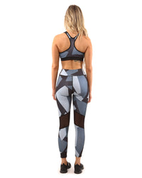 Thumbnail for Savoy - Bondi Set - Leggings & Sports Bra - 2 PCS - Black/Grey - 1 COLOR