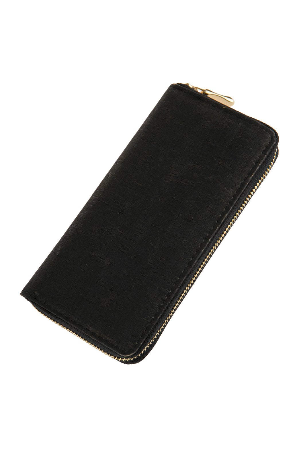 Cork Single Zipper Wallet - 6 COLORS -