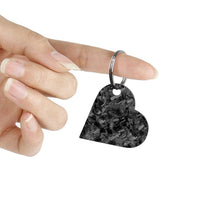 Thumbnail for Simply Carbon Fiber - Forged Carbon Fiber Heart Shaped Keychain -