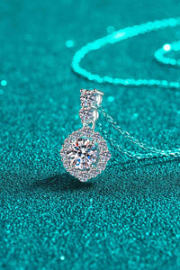 Thumbnail for 1 Carat Moissanite 925 Sterling Silver Necklace