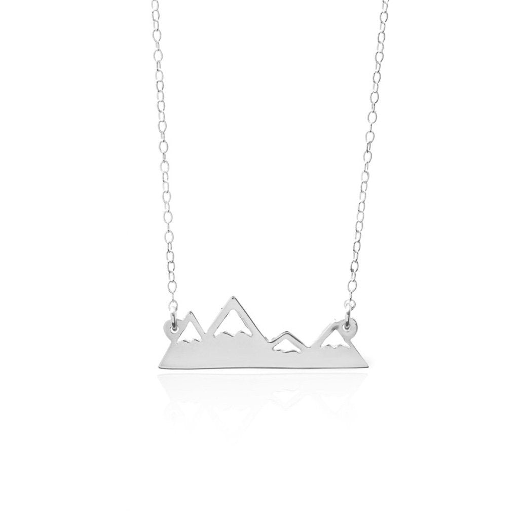 Sincerely Silver - Mountain Range Necklace -