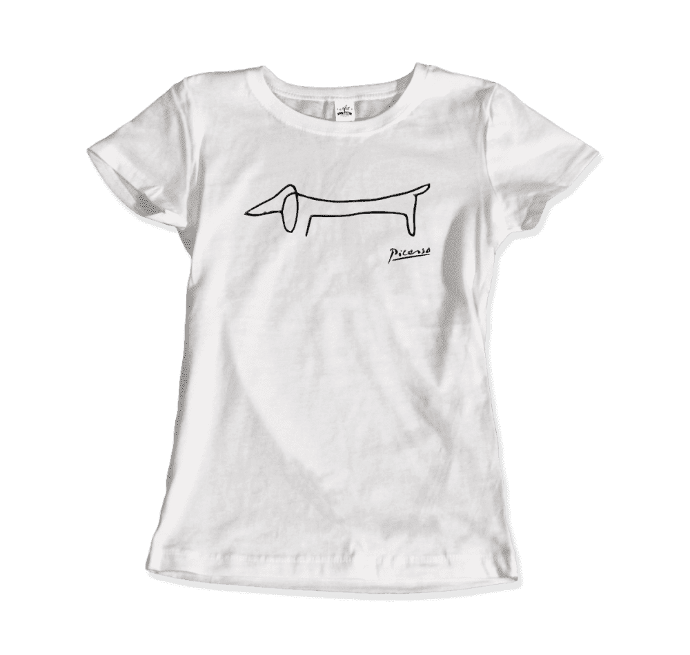 Pablo Picasso Dachshund Dog (Lump) Artwork T-Shirt - 6 COLORS