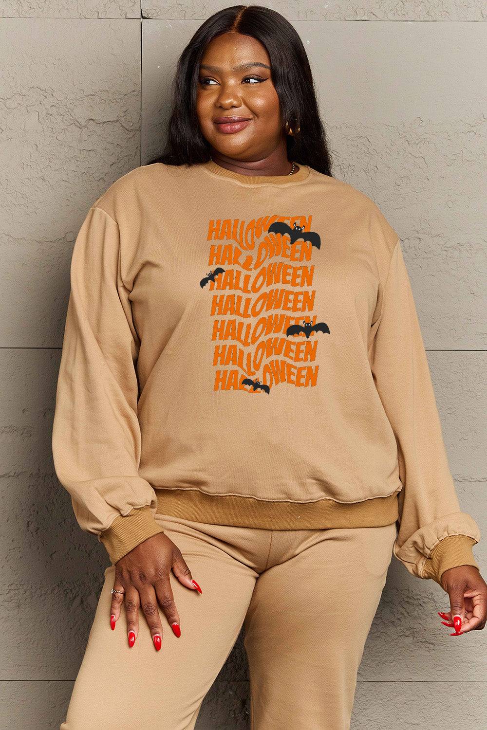 Simply Love Full Size HALLOWEEN Graphic Sweatshirt - SIZES S THRU 3XL - T - 6 COLORS -