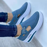 Thumbnail for Round Toe Platform Sneakers - T - 4 COLORS -