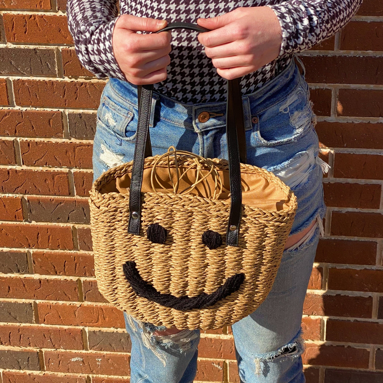 Ellison & Young - All Happy Vibes Bucket Bag - 1 BIG SMILE -