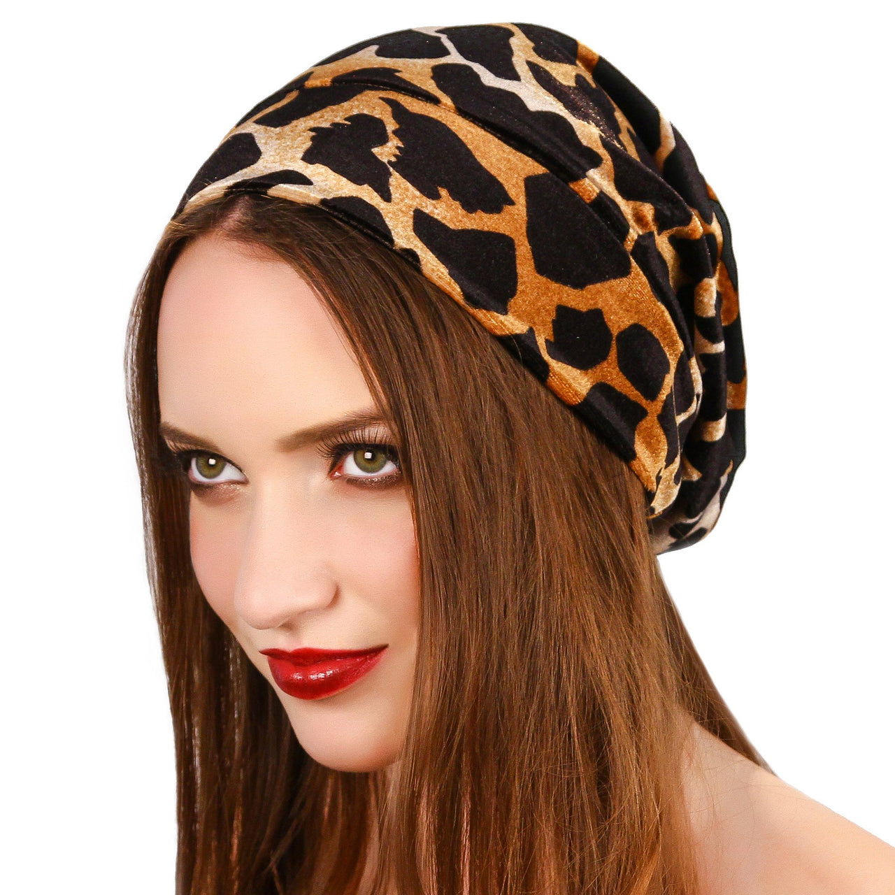 KRISTIN PERRY - Giraffe Print Beanie - 1 PATTERN -