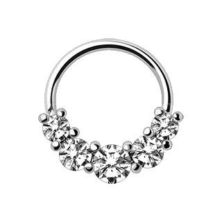 316L Stainless Steel Grand Cubic Seamless Ring -