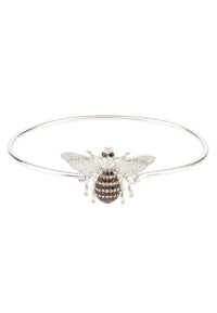 Thumbnail for LATELITA - Honey Bee Bangle Bracelet Silver -