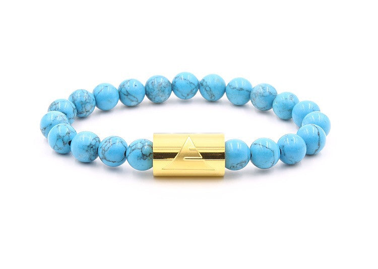 Rocky - Turquoise Howlite - 2 Hasp colors -