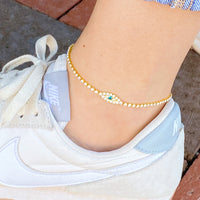 Thumbnail for Ellison & Young - Sparkle Eye Anklet -