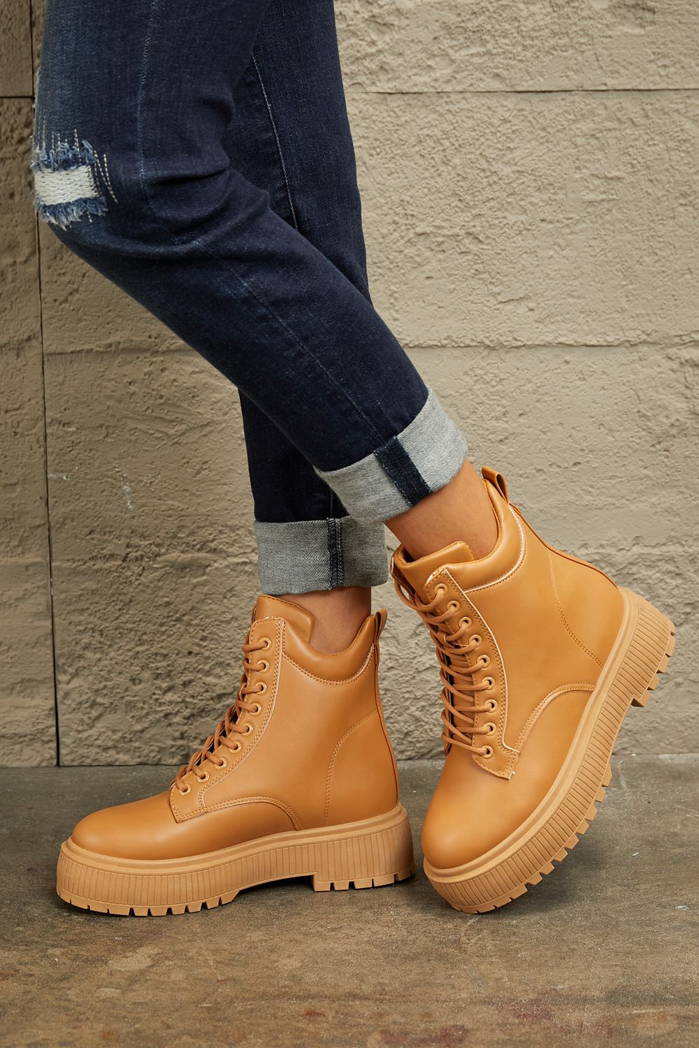 East Lion - Platform Combat Boots - T - 1 COLOR -