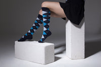 Thumbnail for Women's High-Class Argyle Knee High Socks Set - 5 PACK -