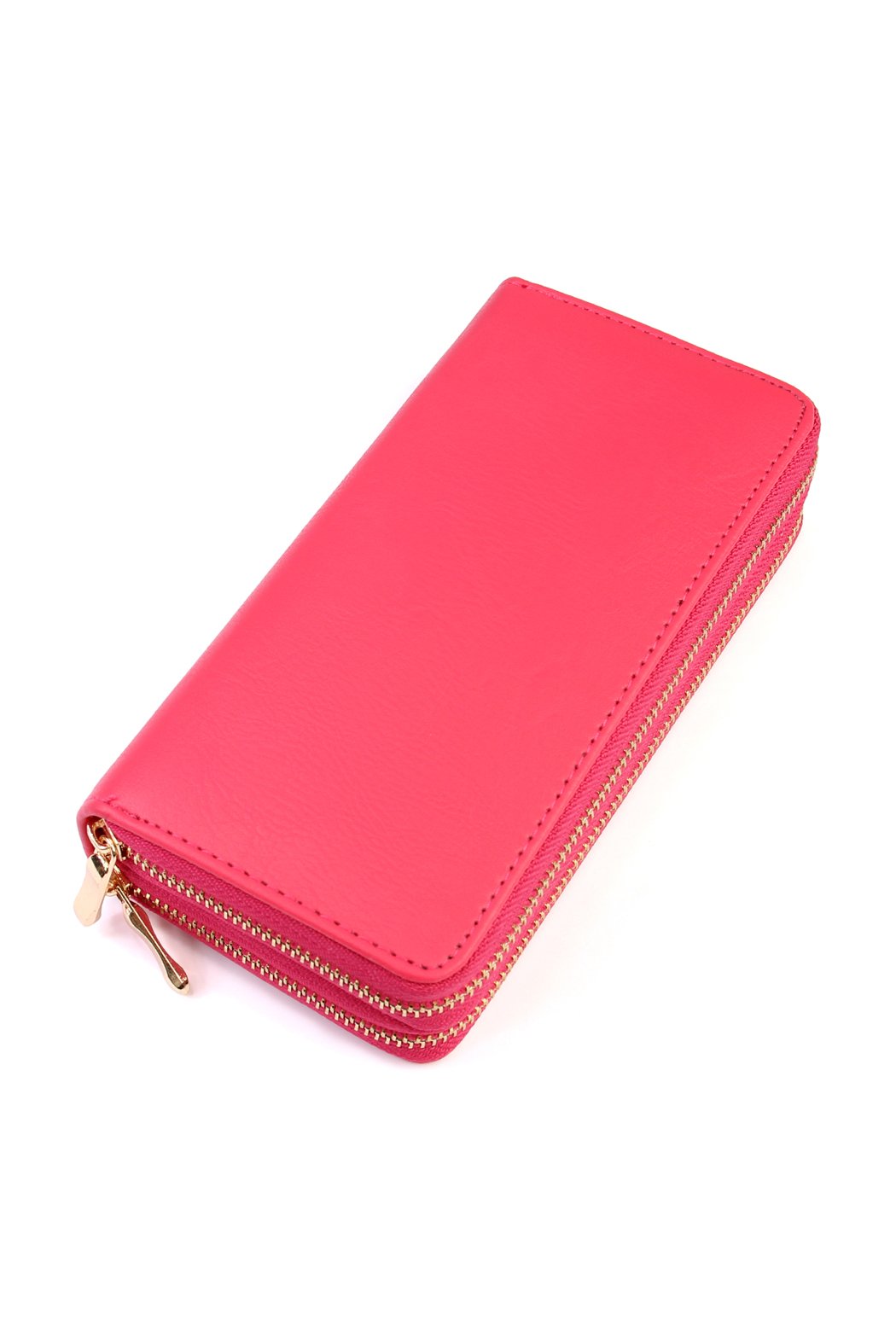 Double Zip Around Wallet - 13 COLORS -