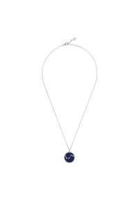 Thumbnail for Zodiac Lapis Lazuli Gemstone Star Constellation Pendant Necklace Silver Aries -