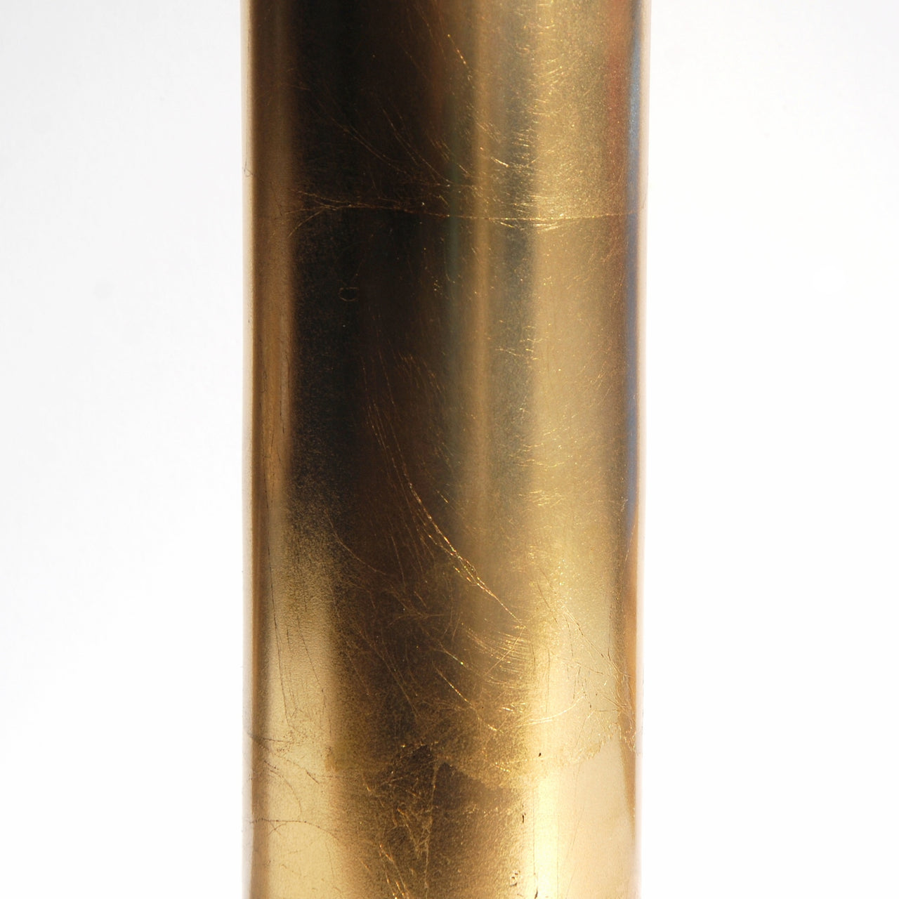 GILT - 20" Gold Gilded Cylinder Vase -