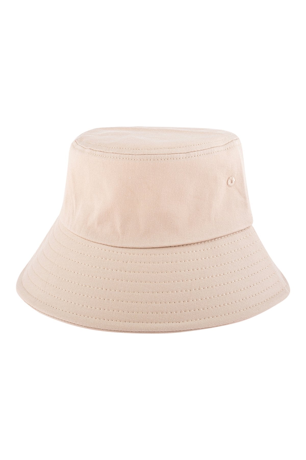 Riah Fashion - Beige Plain Bucket Hat - 1 COLOR -