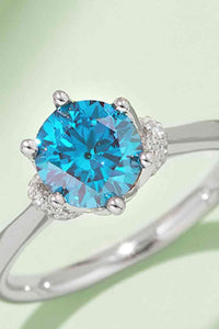 Thumbnail for 1 Carat Moissanite Contrast 925 Sterling Silver Ring