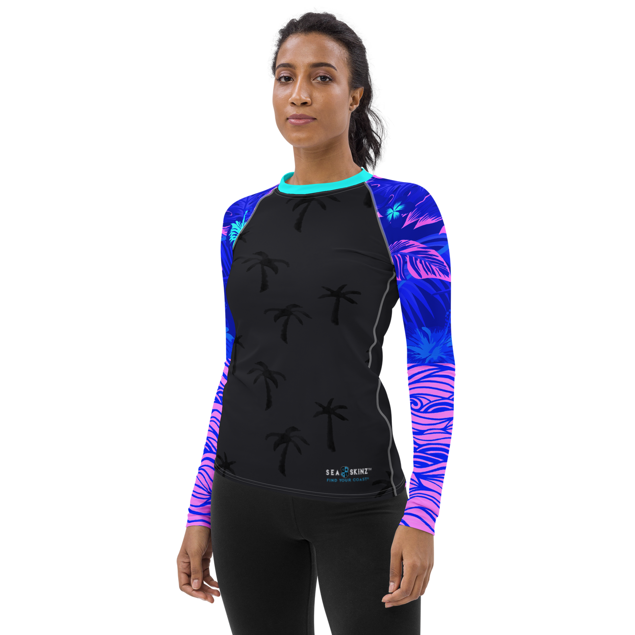 FYC - Women's Tropical Storm Sea Skinz Performance Rash Guard UPF 40+ - 1 COLOR -