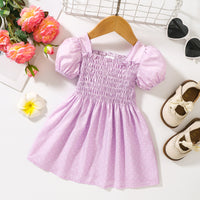 Thumbnail for Printed Square Neck Smocked Dress - T - 5 SIZES - 5 COLORS -