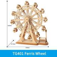 Thumbnail for Robotime - DIY 3D Wooden Puzzle Toys Assembly Model Toys Plane Merry Go Round Ferris Wheel Toys for Children - [24 DAY DELIVERY] - 7 DIFFERENT PUZZLES! -