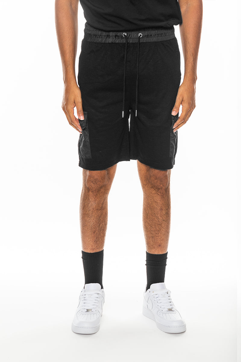 Lightweight Cotton Blend Slub Shorts - 1 COLOR -