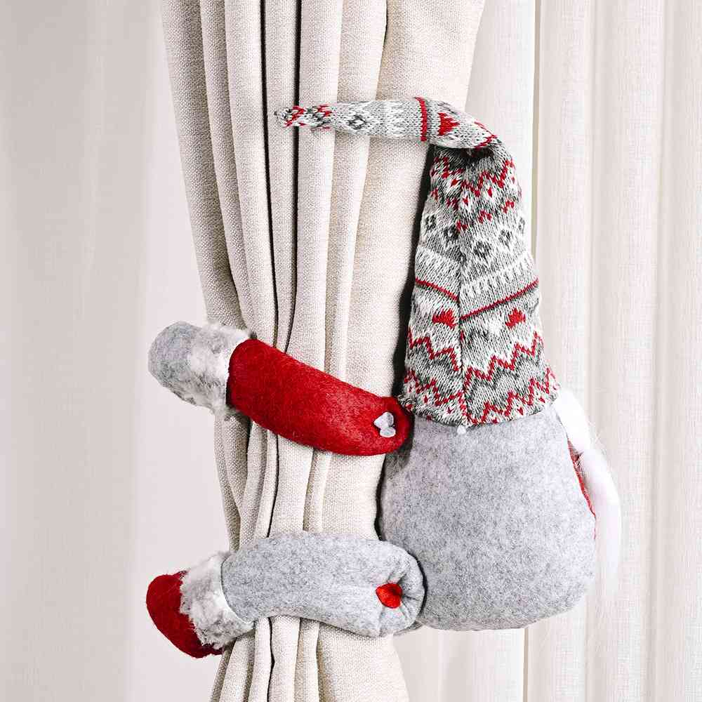 Christmas Gnome Curtain Ornaments - 15" - [5-10 DAY DELIVERY] - T - 2 TYPES/STYLES -