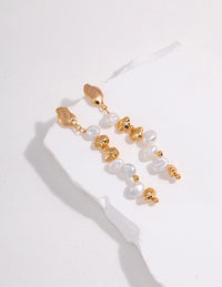 Thumbnail for Baroque Pearl Dangle Beaded Earrings