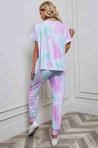 Thumbnail for Tie-Dye Top and Pants Set - 2 PCS. - T - 5 TIE DYE COLORS -