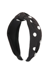 Thumbnail for Riah Fashion - Polka Dots Tied Hair Band - 6 COLORS