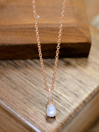 Thumbnail for Moonstone Teardrop Pendant Necklace - T - 1 FINISH -