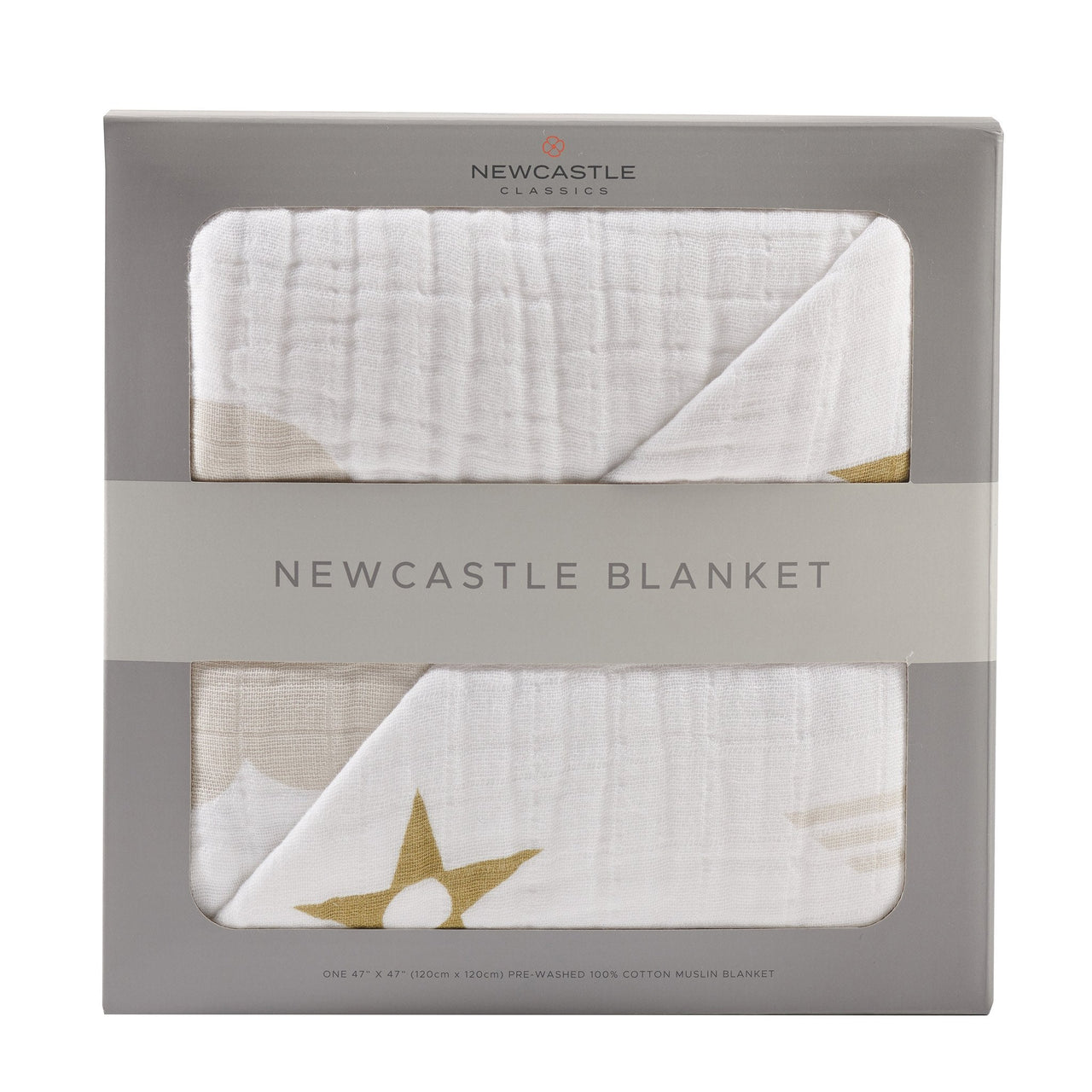 Flying Elephant Cotton Muslin Newcastle Blanket -