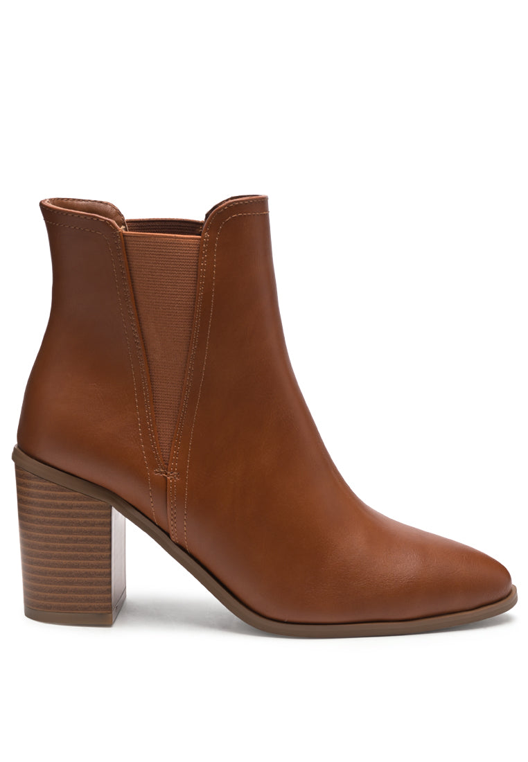 London Rag - Block Heeled Chelsea Boots - 2 COLORS -