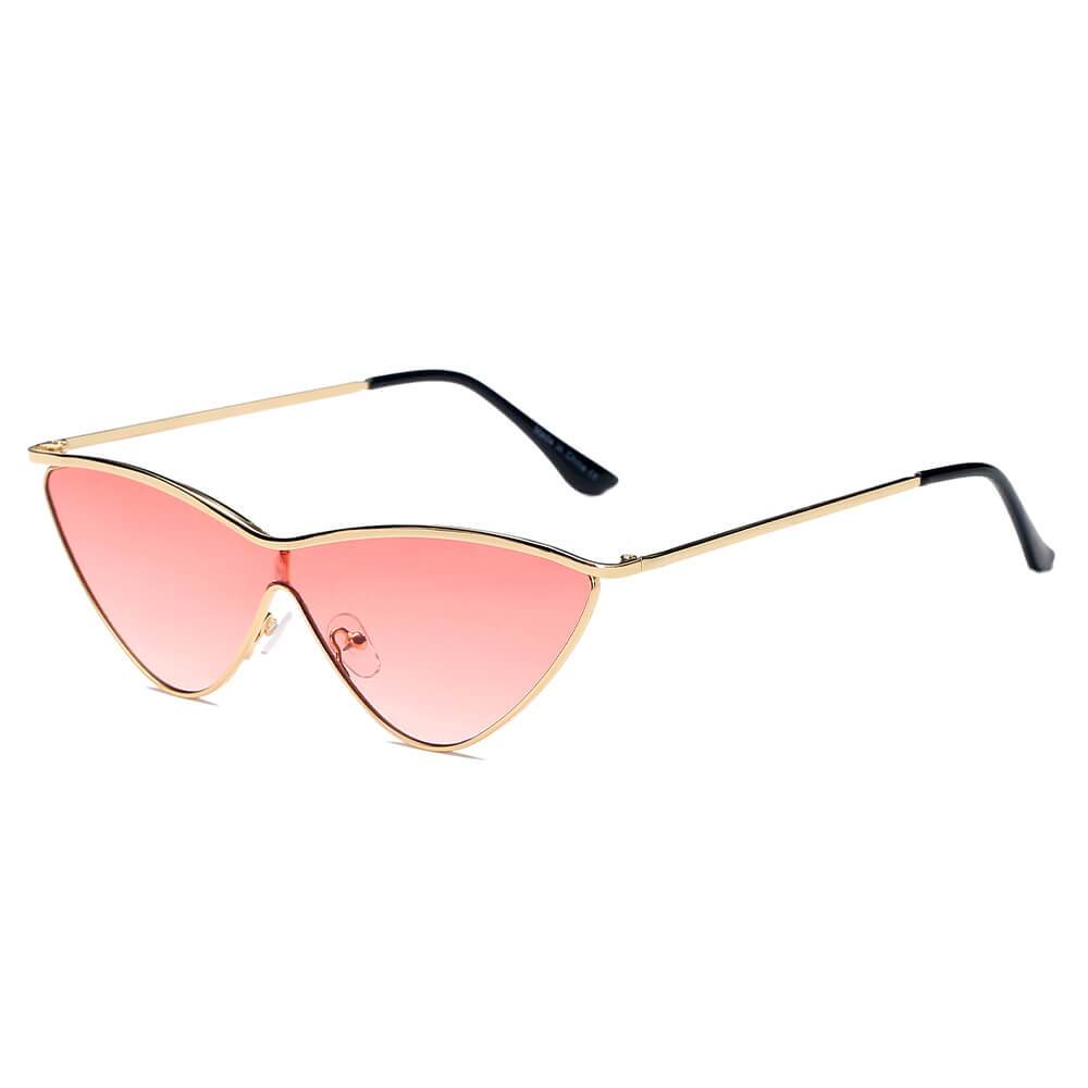 Fontana | S2067 - Women Metal Cat Eye Sunglasses - 5 COLORS -