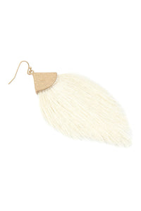 Thumbnail for Thread Tassel Drop Earrings - 15 COLORS -