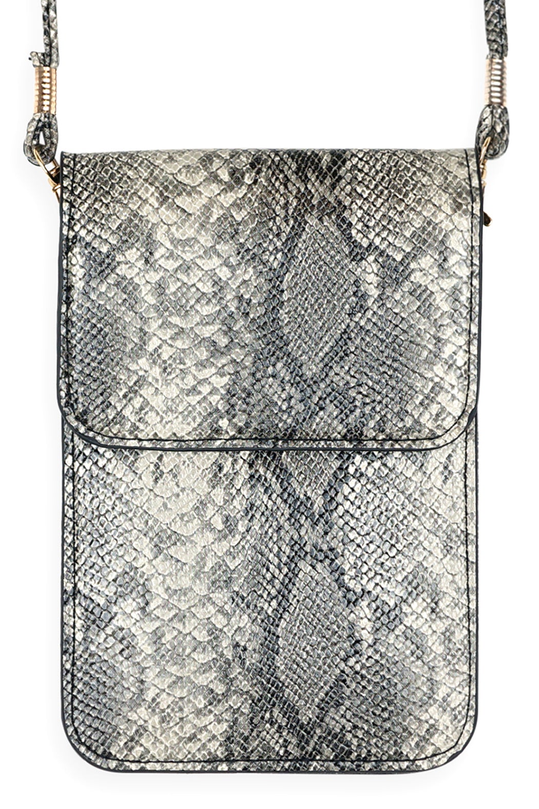 Snake Skin Cellphone Crossbody With Clear Window - NIICE! - 3 COLORS -