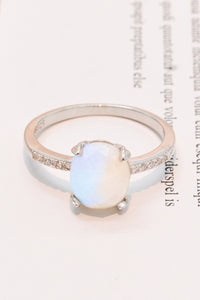 Thumbnail for Get A Move On Moonstone Ring - T - SIZES 6 THRU 9 - 2 FINISHES -