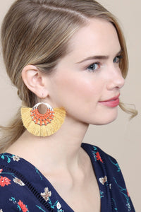 Thumbnail for Riah Fashion - Classic Fan Tassel Earrings - 7 COLORS -