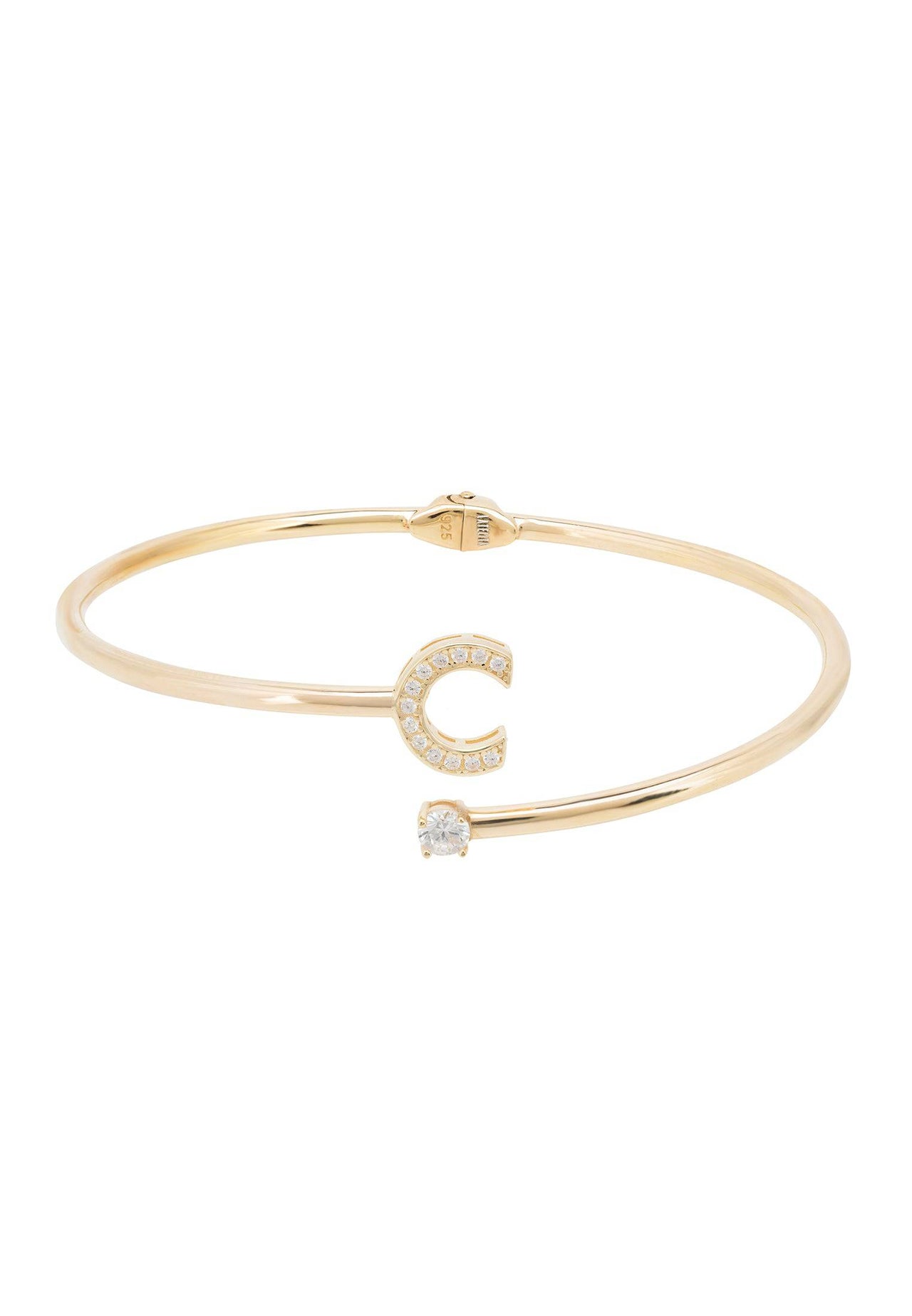 Initial Bangle Gold C -