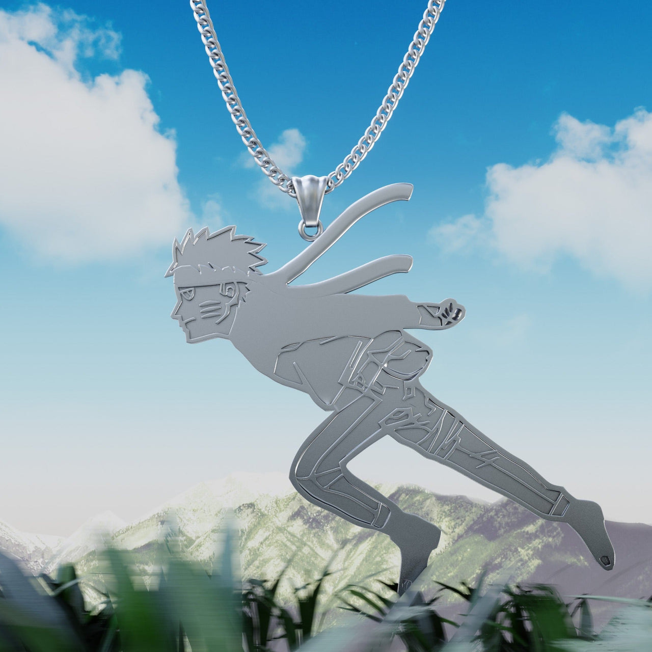 Mister - Naruto™ Run Necklace - 7 LENGTHS - 3 COLORS -