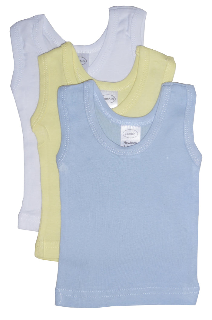 Bambini Boys Pastel Tank Top - 3 PACK -