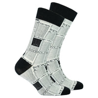 Thumbnail for Men's Newspaper Socks - 1 COLOR -