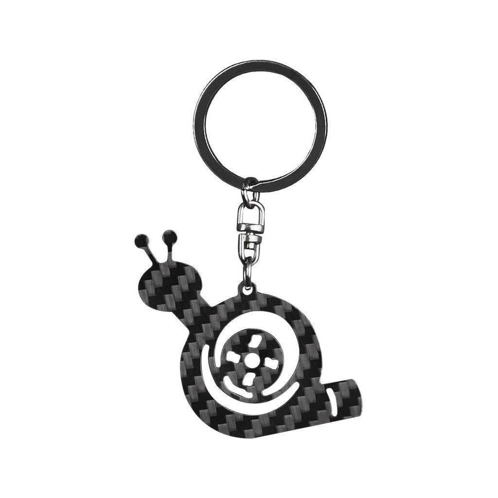 Simply Carbon Fiber - Real Carbon Fiber Turbo Snail Keychain -