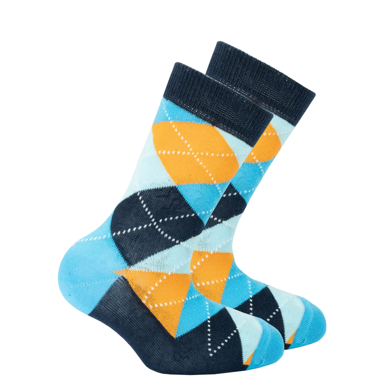 Kids Vibrant Sky Argyle Socks - 1 COLOR -