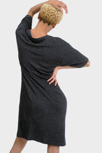 Thumbnail for 337 BRAND - Mika Organic T-Shirt Dress - 1 COLOR -