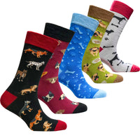 Thumbnail for Men's Dogs Socks - 5 PACK -