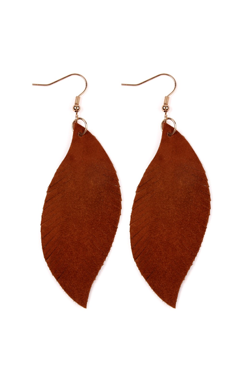 Fringe Suede Leather Earrings - 13 COLORS -