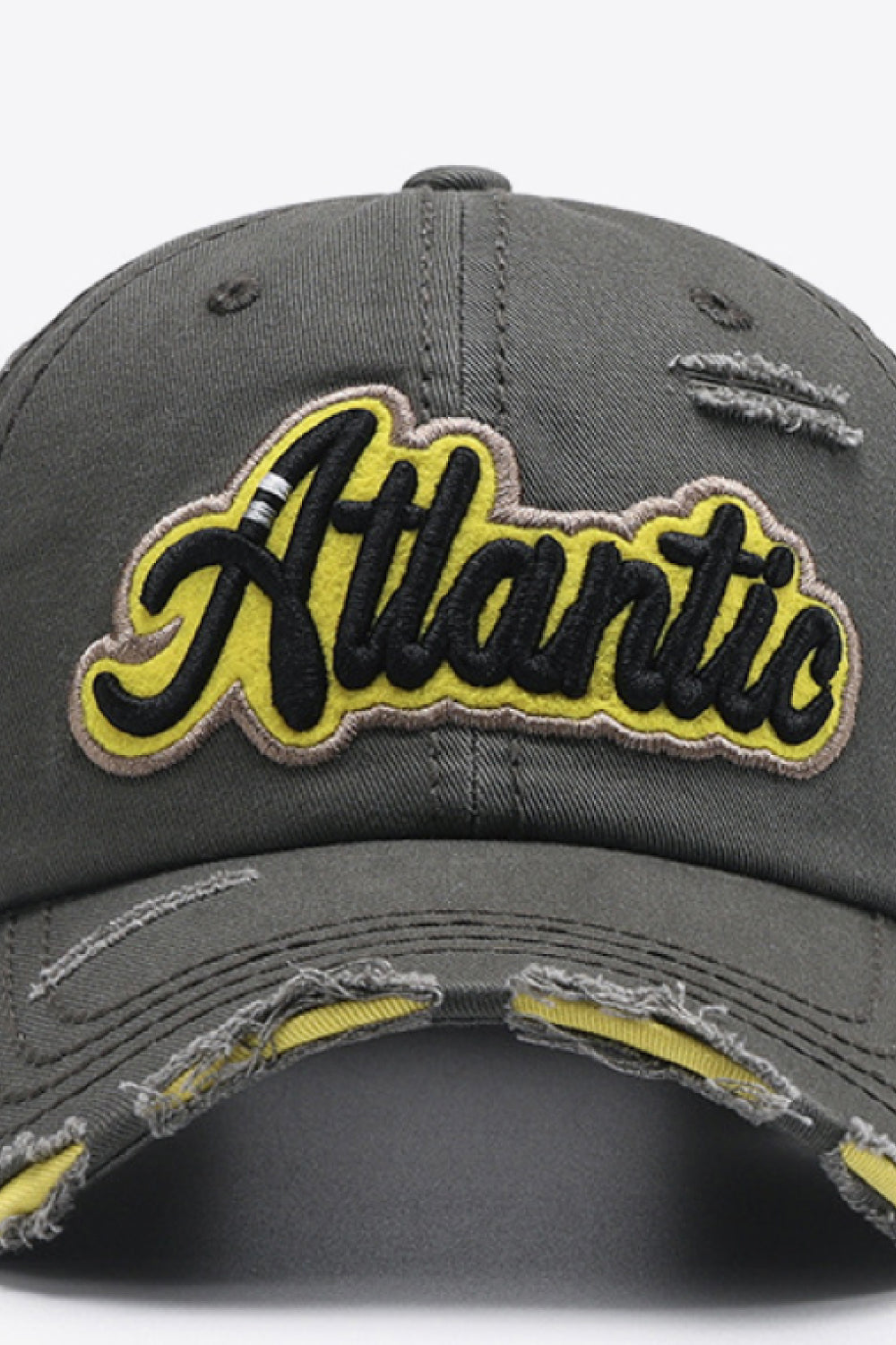 ATLANTIC Graphic Distressed Baseball Cap - T - 7 COLORS -