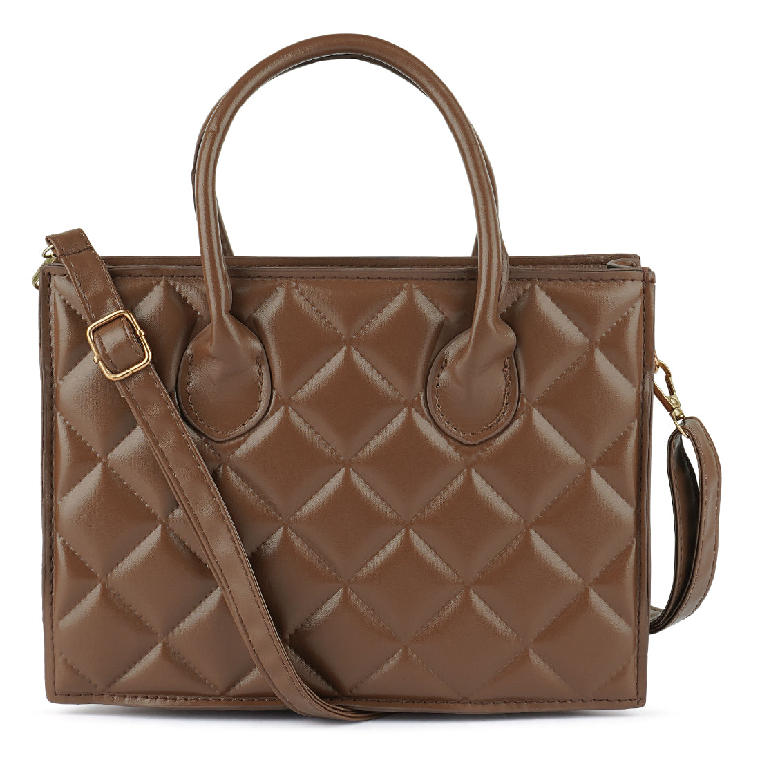 London Rag - Quilted Structure Hand Bag - 3 COLORS -