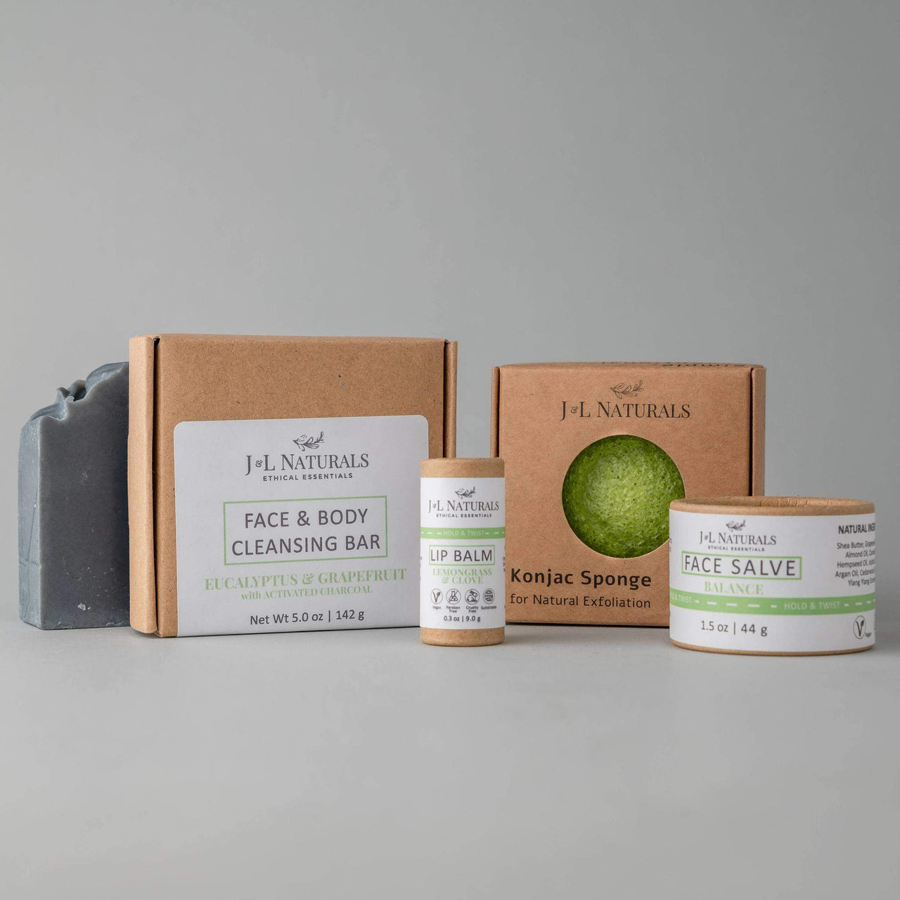 J & L Naturals -  Simple Skin Regimen Kit ($40+ Value) - 4 PCS. - 5 REGIMENS -